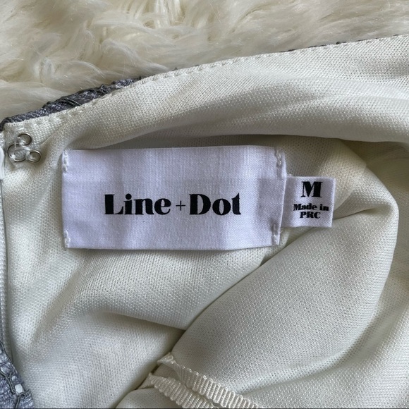 Urban Outfitters Line + Dot Dress Bodycon Cutout Lace Mini gray M - Picture 11 of 16